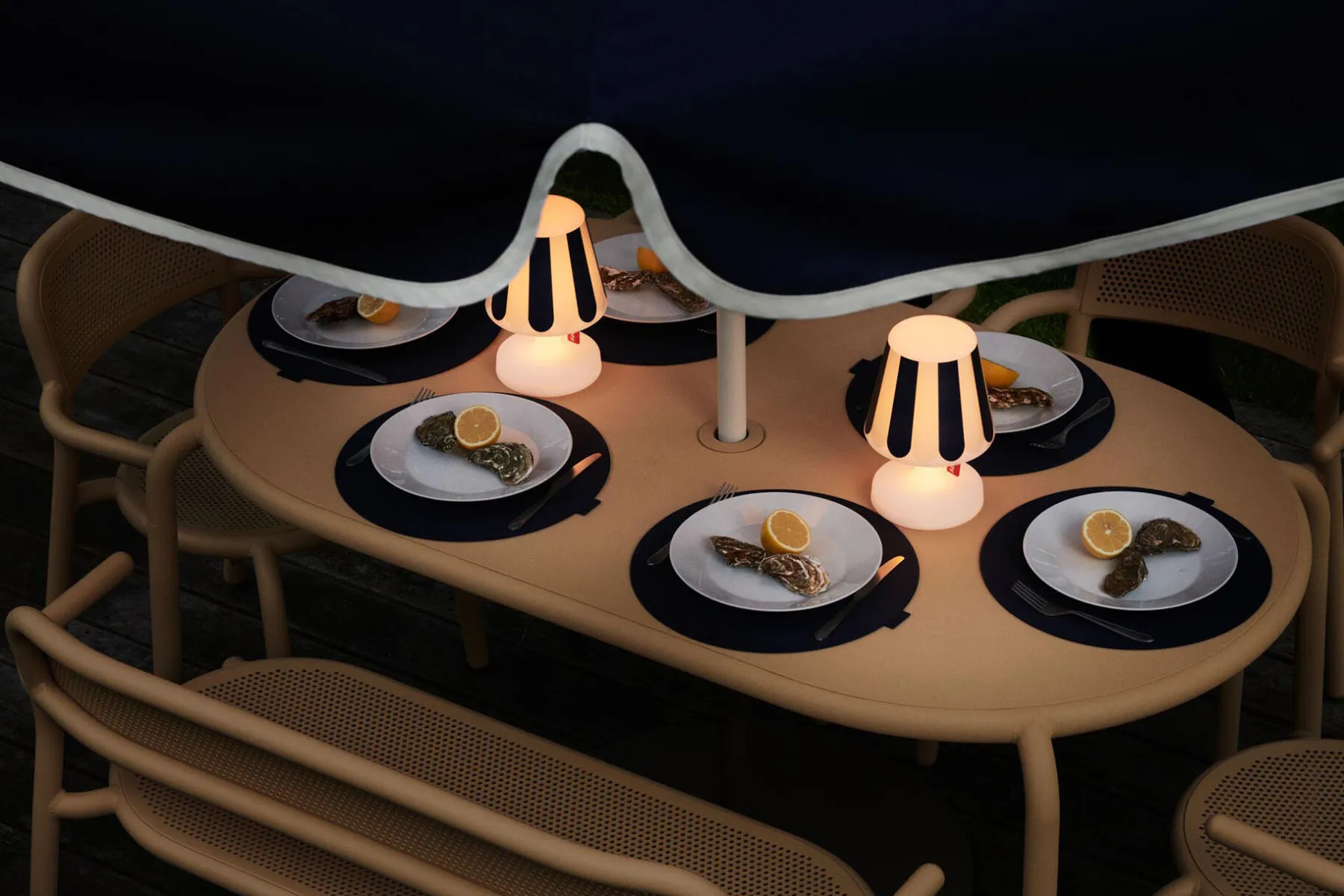 Fatboy Place-we-met Set de table, vert, 36x36x0.4 cm