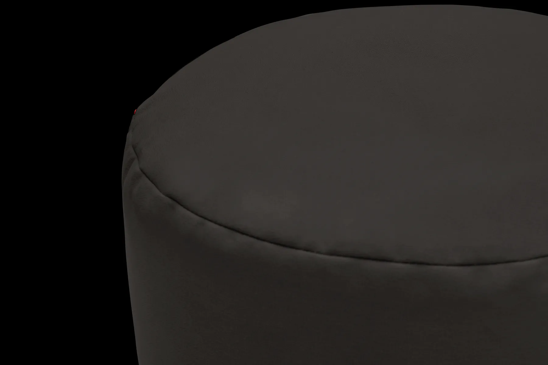 Fatboy Point Canvas Pouf d’intérieur, black, 50x50x35 cm