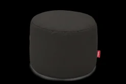 Fatboy Point Canvas Pouf d’intérieur, black, 50x50x35 cm
