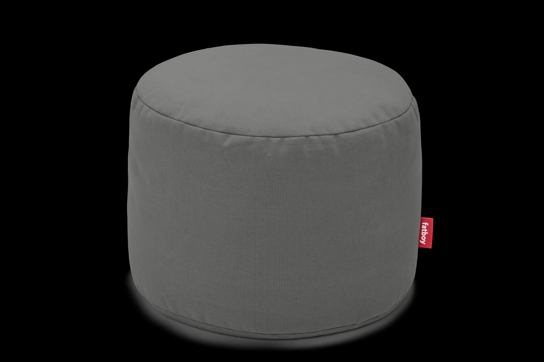Fatboy Point Canvas Pouf d’intérieur, gris, 50x50x35 cm
