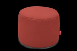 Fatboy Point Canvas Pouf d’intérieur, rouge, 50x50x35 cm