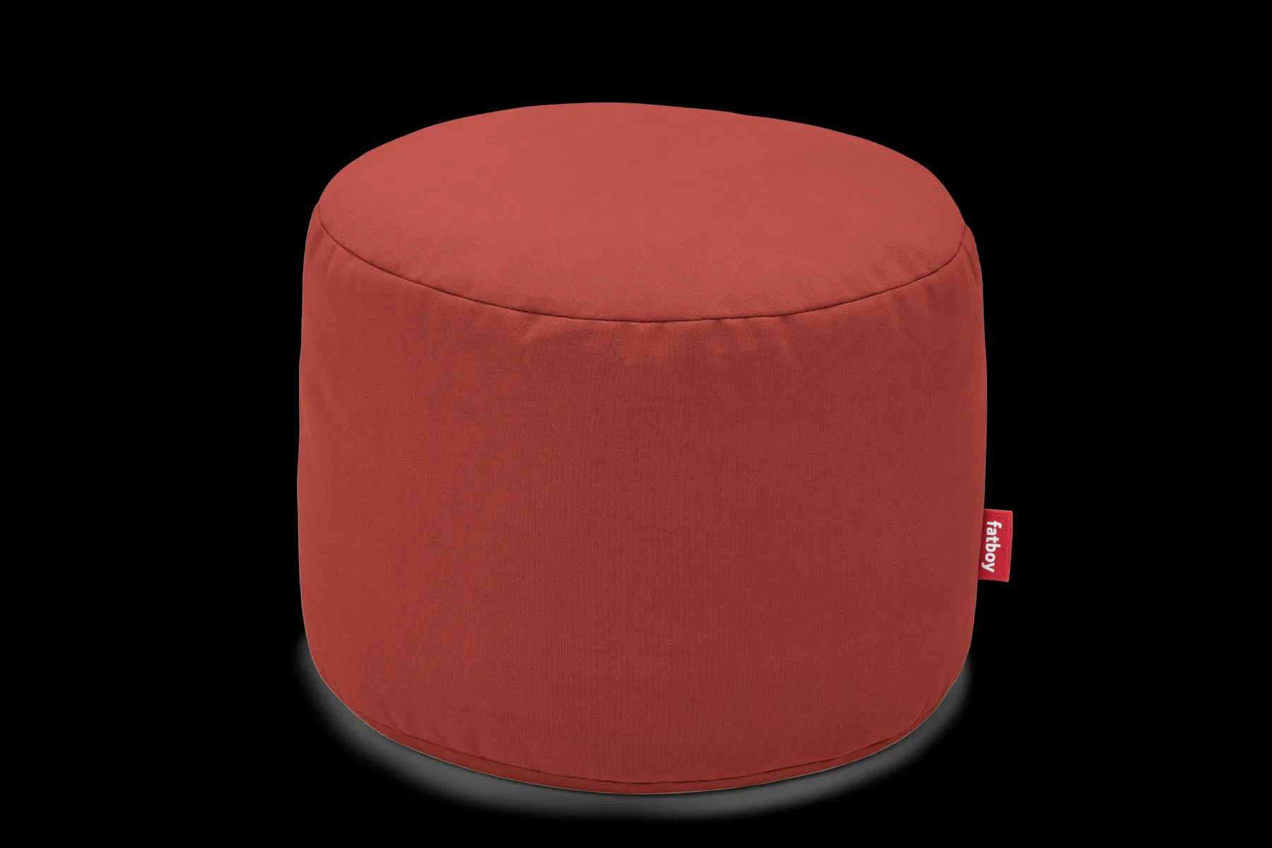 Fatboy Point Canvas Pouf d’intérieur, rouge, 50x50x35 cm