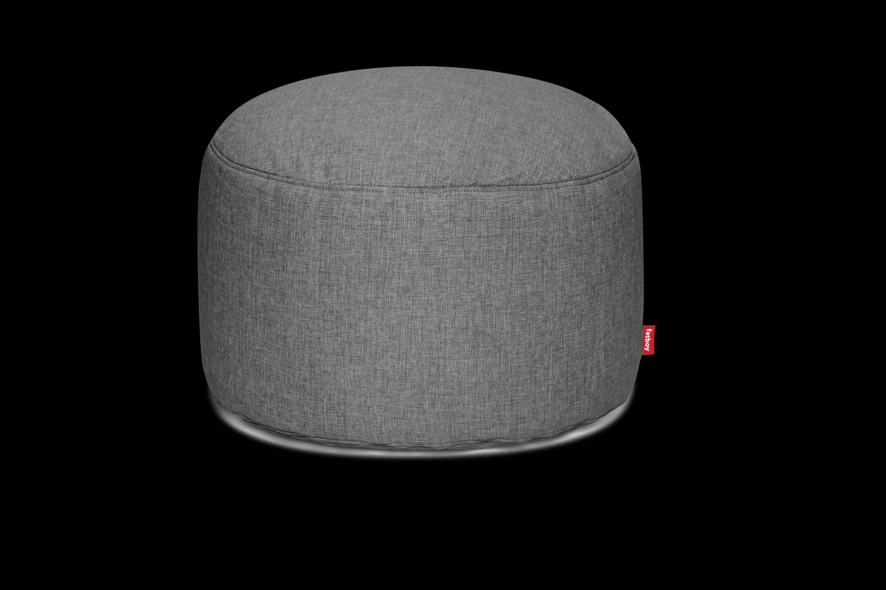 Fatboy Point Large Outdoor Pouf de grande taille - peut être utilisé à l’extérieur, gris, 70x70x40 cm
