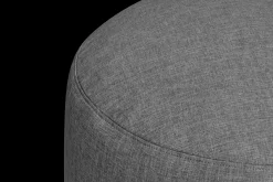 Fatboy Point Large Outdoor Pouf de grande taille - peut être utilisé à l’extérieur, gris, 70x70x40 cm