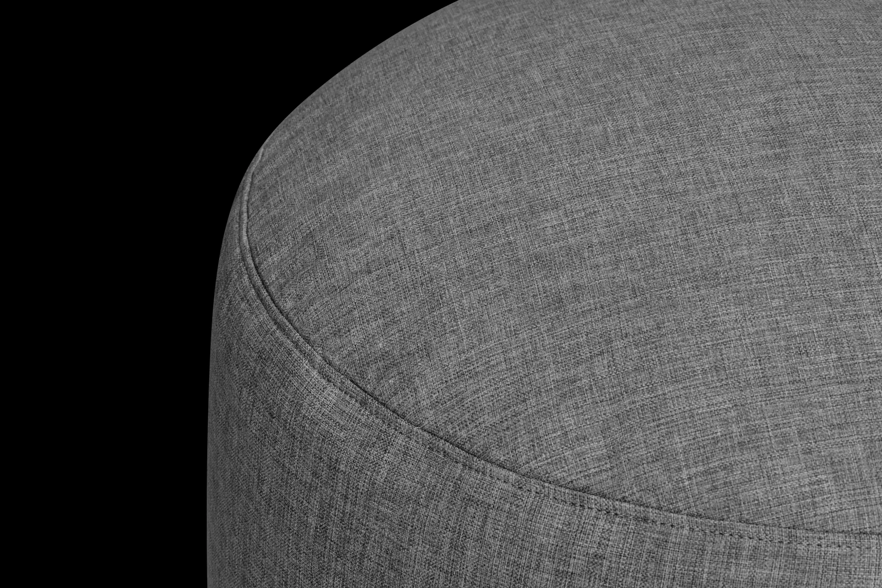 Fatboy Point Large Outdoor Pouf de grande taille - peut être utilisé à l’extérieur, gris, 70x70x40 cm