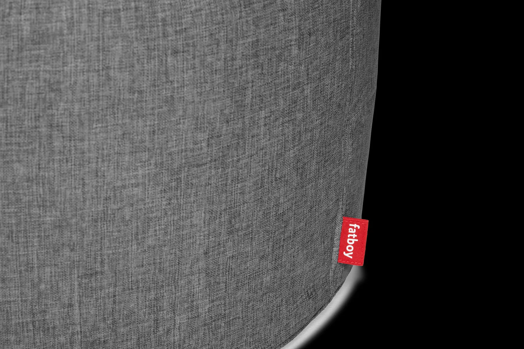 Fatboy Point Large Outdoor Pouf de grande taille - peut être utilisé à l’extérieur, gris, 70x70x40 cm