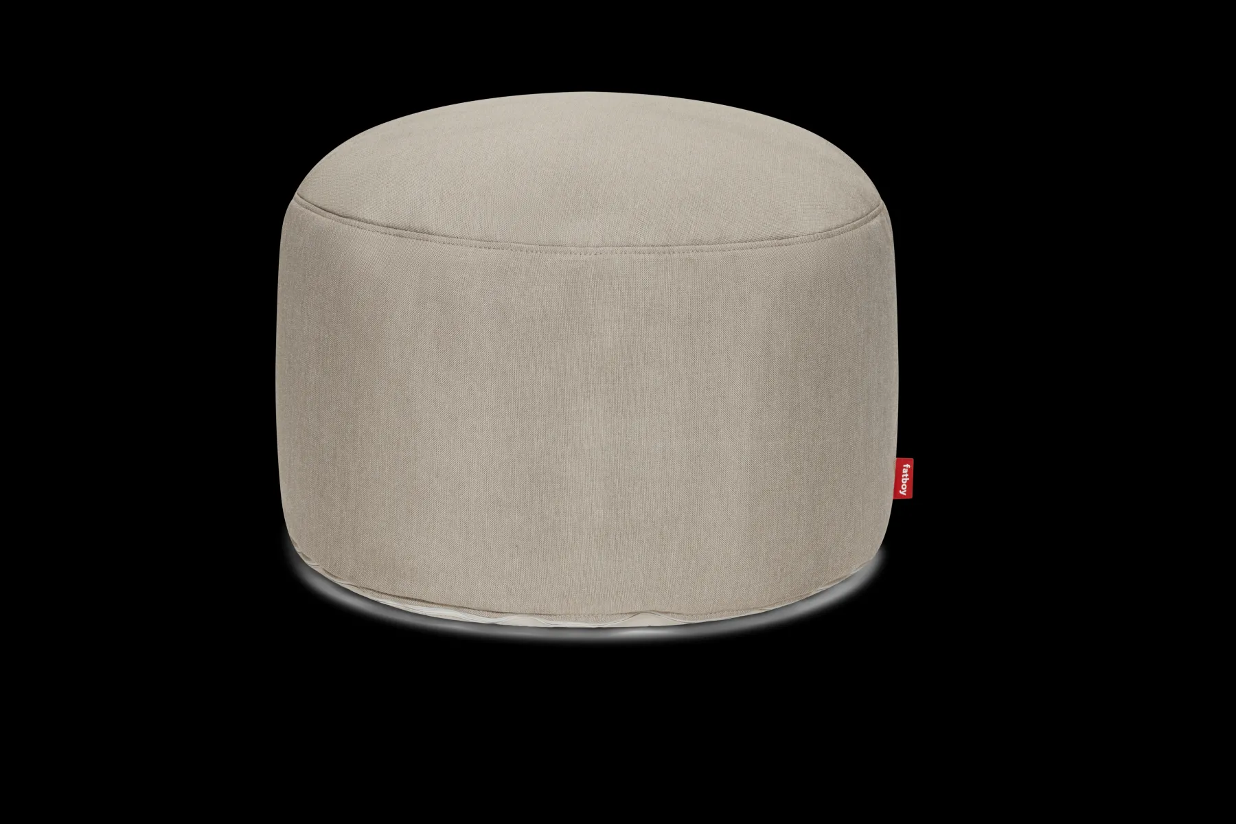 Fatboy Point Large Outdoor Pouf de grande taille - peut être utilisé à l’extérieur, gris, 70x70x40 cm