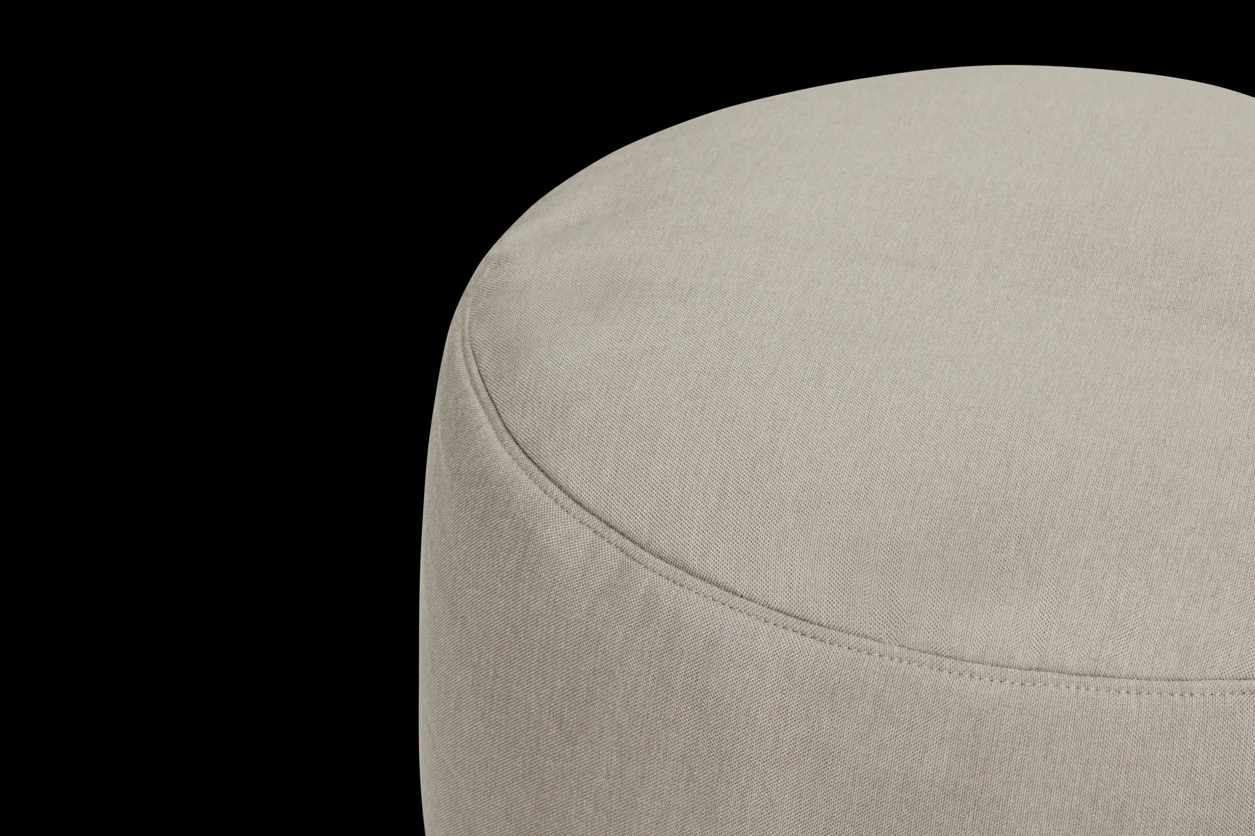 Fatboy Point Large Outdoor Pouf de grande taille - peut être utilisé à l’extérieur, gris, 70x70x40 cm