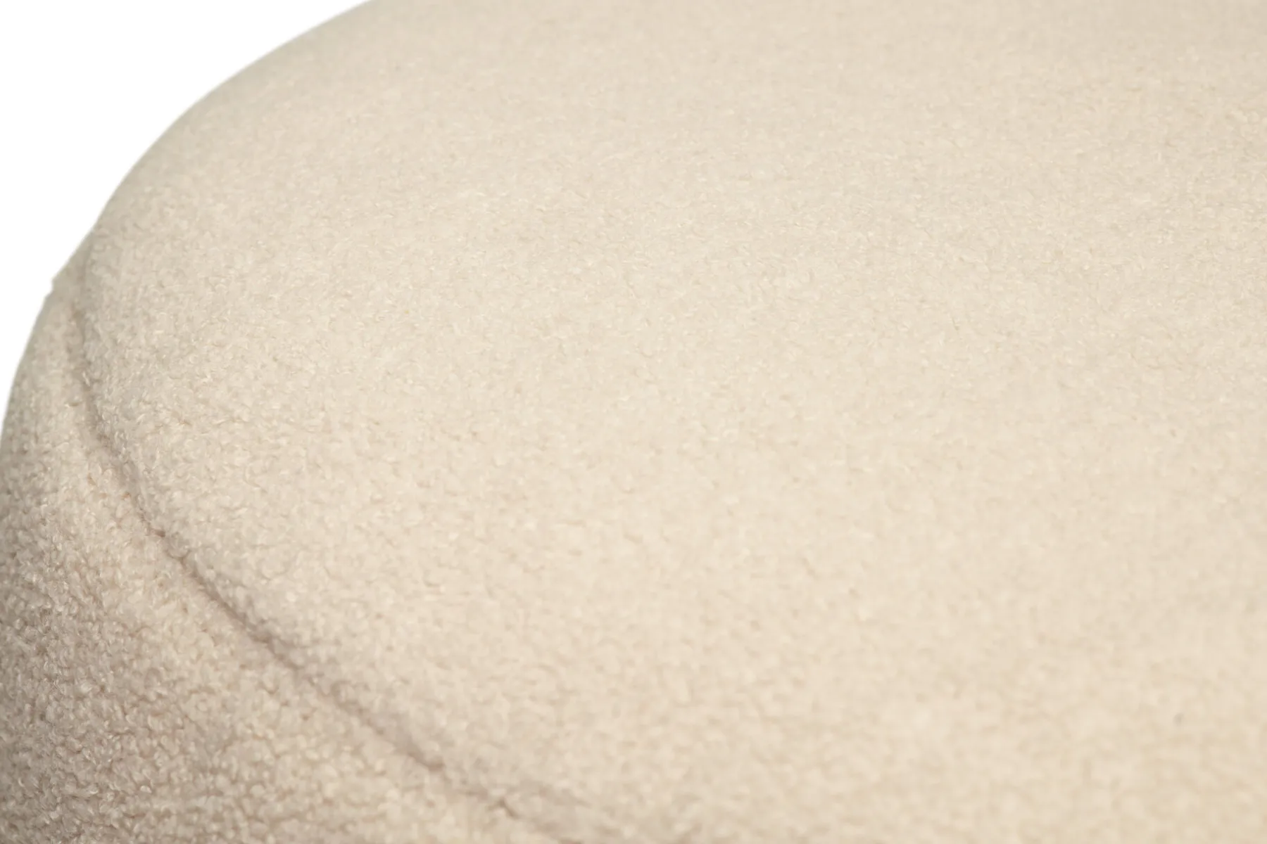 Fatboy Point Large Sherpa Grand pouf d’intérieur, beige, 70x70x40 cm