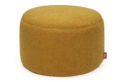 Fatboy Point Large Sherpa Grand pouf d’intérieur, or, 70x70x40 cm