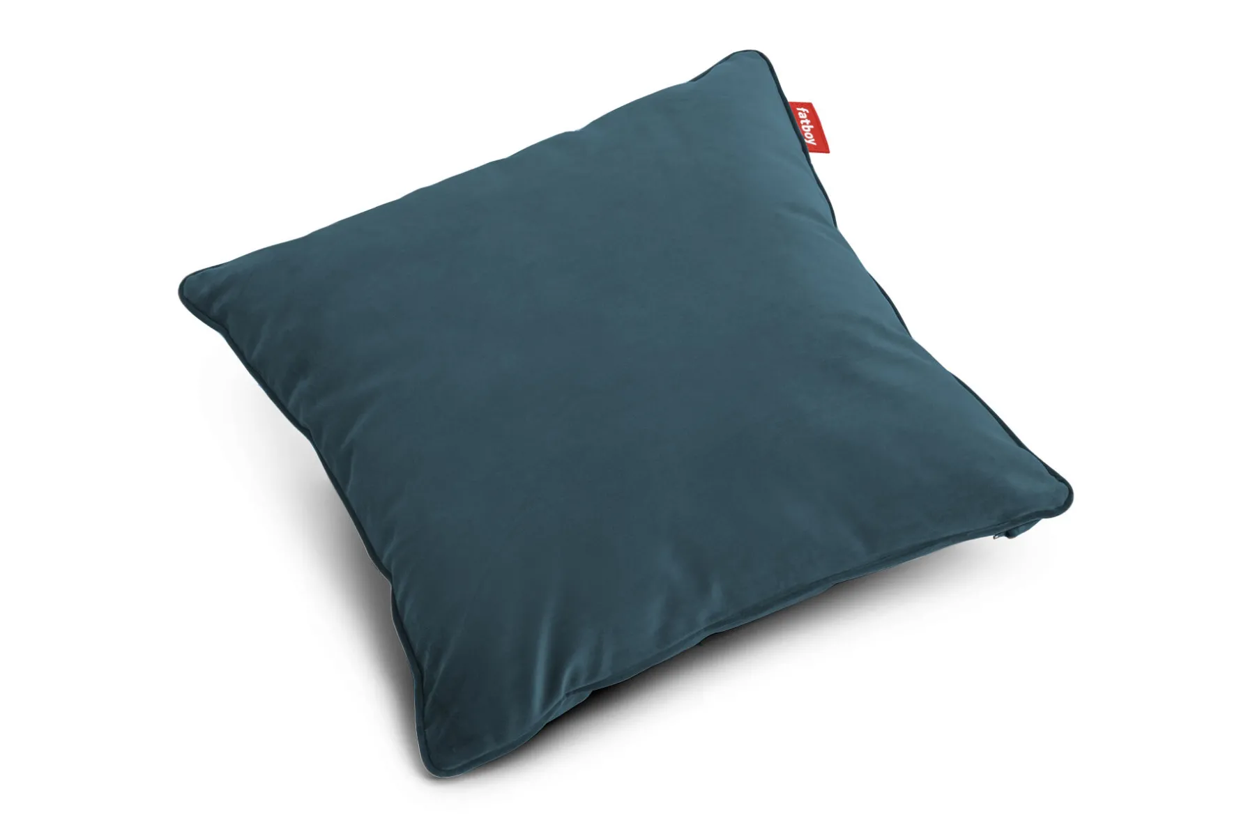Fatboy Square Pillow Velvet Coussin décoratif, bleu, 50x50x5 cm