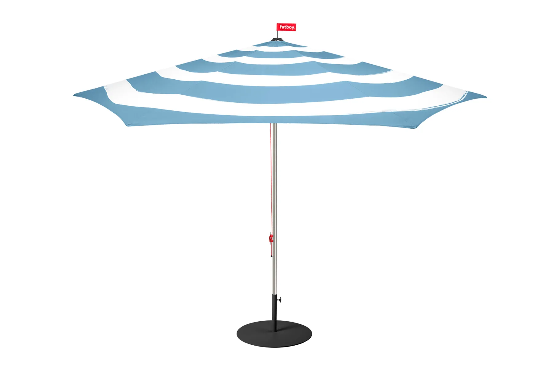 Fatboy Stripesol + Base Black Parasol avec pied, 350x350x280 cm