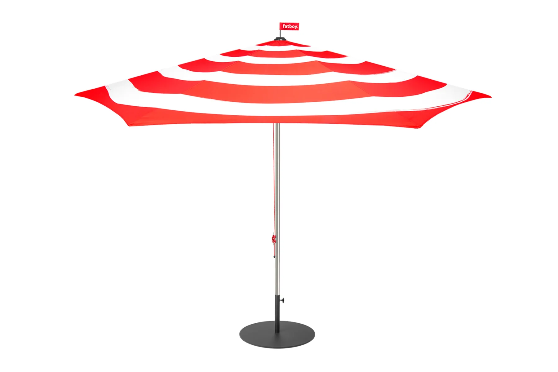Fatboy Stripesol + Base Black Parasol avec pied, 350x350x280 cm