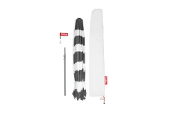Fatboy Stripesol 350 cm Parasol, black, 350x350x280 cm
