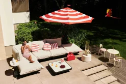 Fatboy Stripesol 350 cm Parasol, rouge, 350x350x280 cm