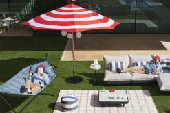 Fatboy Stripesol 350 cm Parasol, rouge, 350x350x280 cm