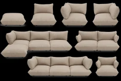 Fatboy Sumo Armrest Boucle Accoudoir, marron, 65x25x35 cm