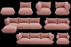 Fatboy Sumo Armrest Cord Accoudoir, rose, 65x25x35 cm