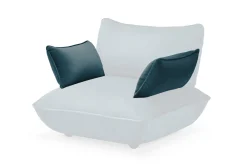 Fatboy Sumo Armrest Velvet Accoudoir, bleu, 69x35 cm