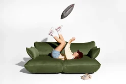 Fatboy Sumo Armrest Velvet Accoudoir, vert, 69x35 cm
