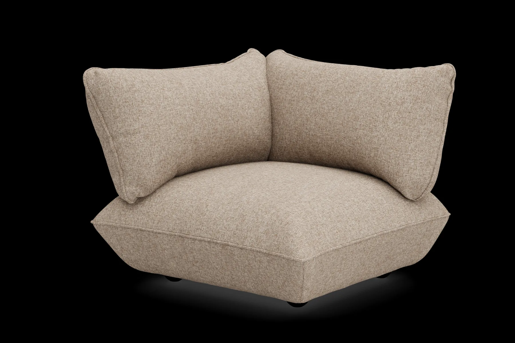 Fatboy Sumo Corner Seat Boucle Corner Seat, marron, 108x108x90 cm