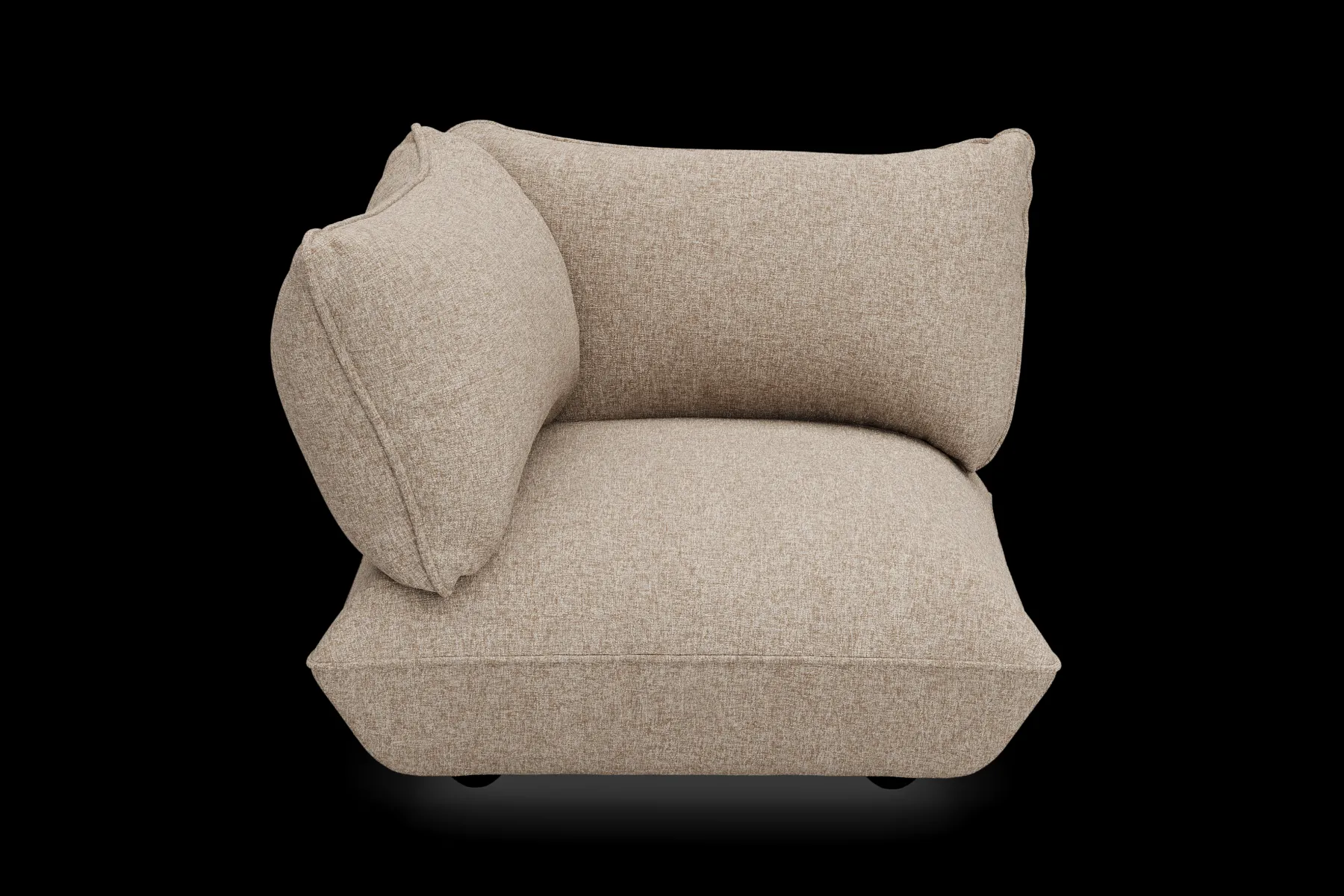 Fatboy Sumo Corner Seat Boucle Corner Seat, marron, 108x108x90 cm
