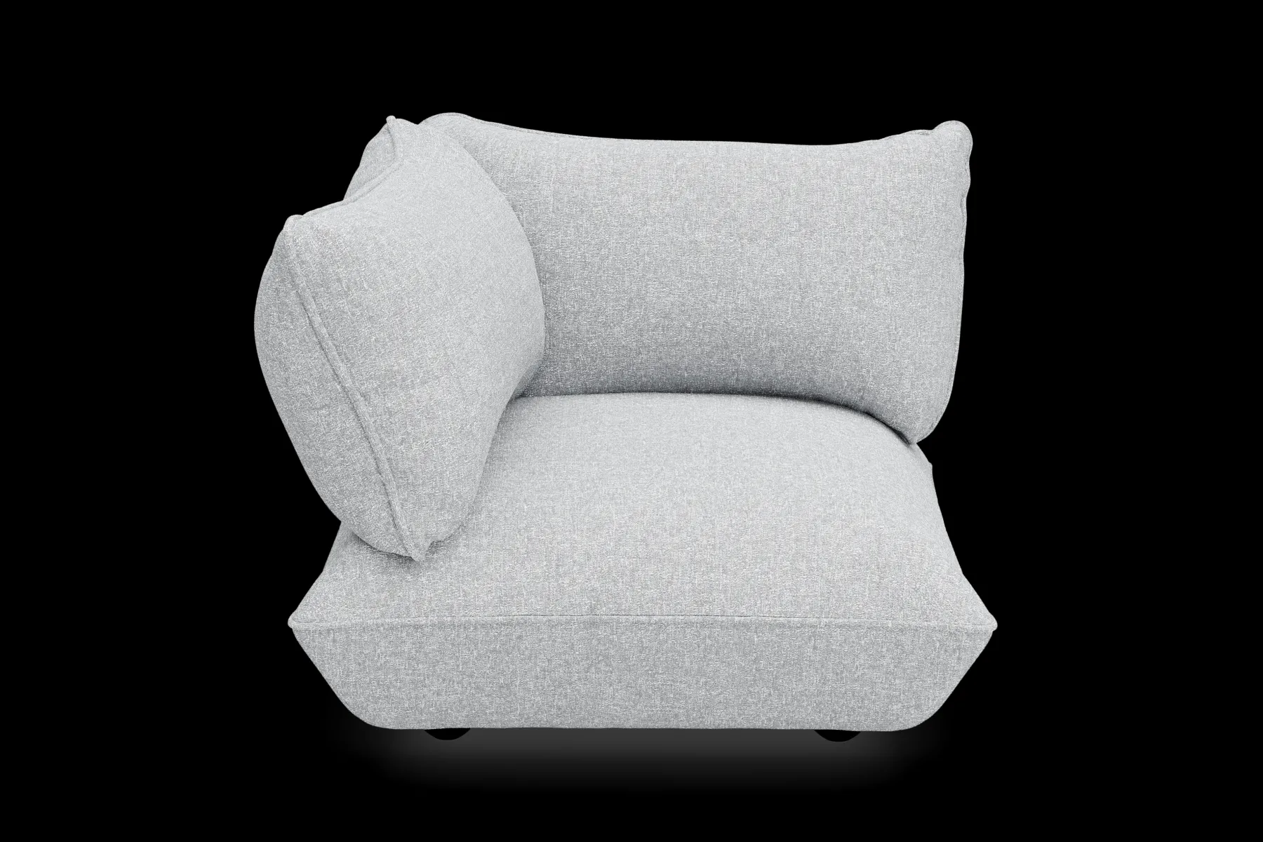 Fatboy Sumo Corner Seat Boucle Corner Seat, gris, 108x108x90 cm