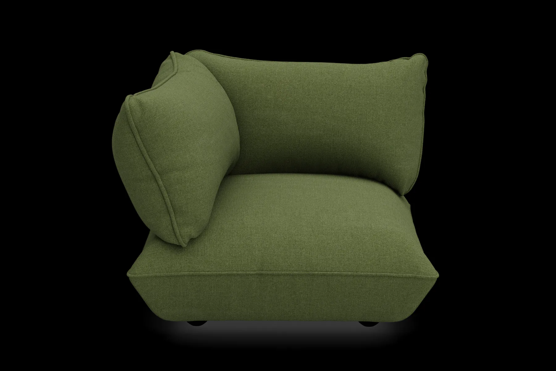 Fatboy Sumo Corner Seat Boucle Corner Seat, vert, 108x108x90 cm