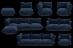 Fatboy Sumo Corner Seat Left Cord Corner Seat, bleu,cm