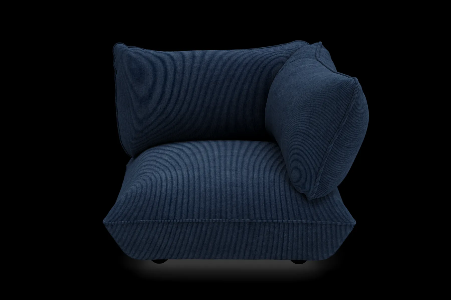 Fatboy Sumo Corner Seat Right Cord Corner Seat, bleu, 108x108x90 cm