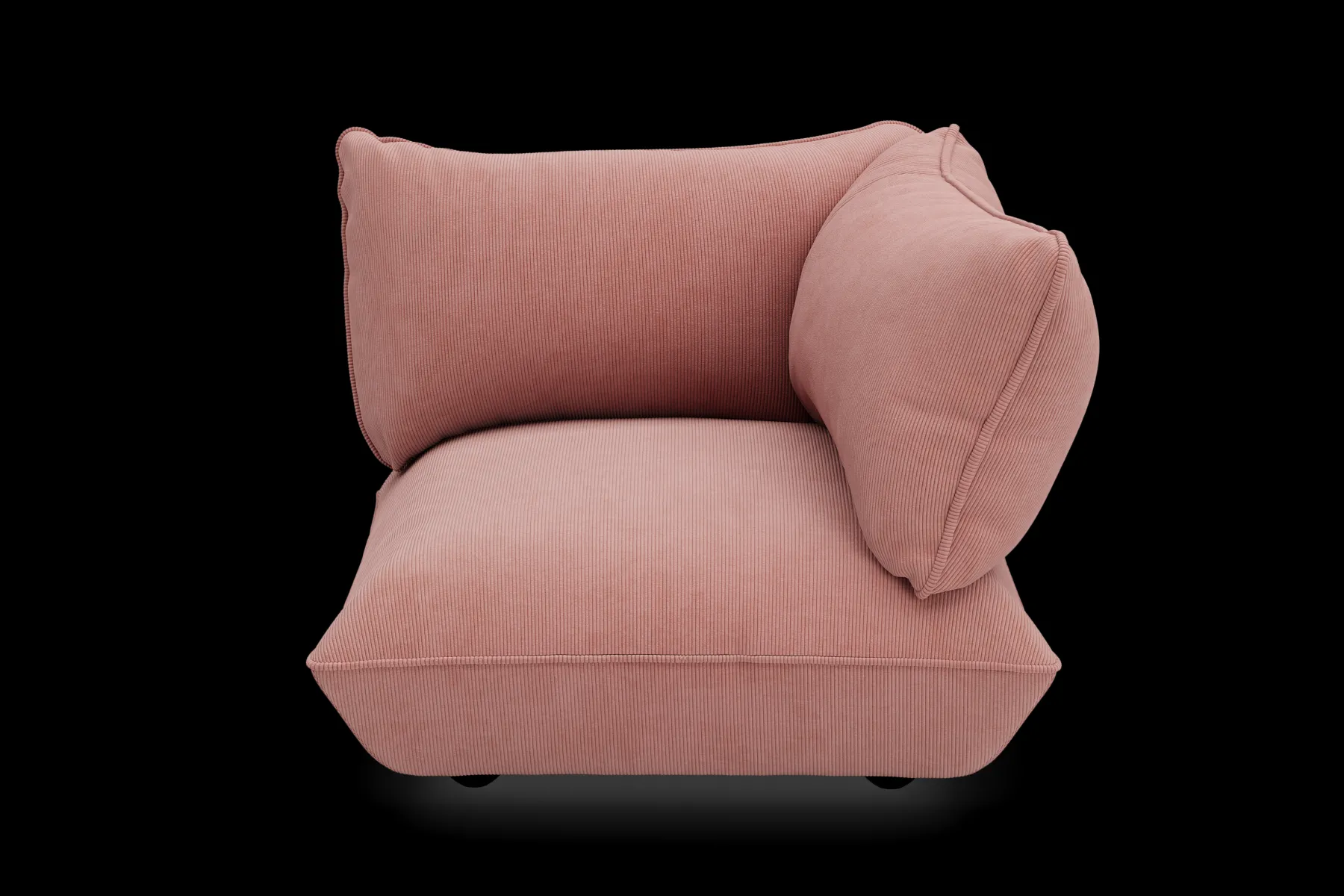 Fatboy Sumo Corner Seat Right Cord Corner Seat, rose, 108x108x90 cm