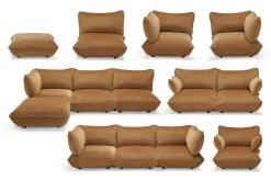 Fatboy Sumo Corner Seat Velvet Corner Seat, marron, 108x108x90 cm