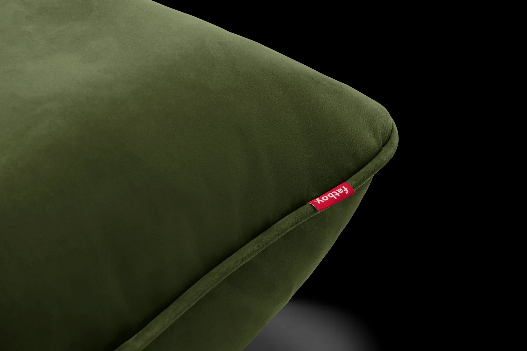 Fatboy Sumo Corner Seat Velvet Corner Seat, vert, 108x108x90 cm