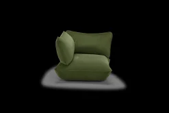 Fatboy Sumo Corner Seat Velvet Corner Seat, vert, 108x108x90 cm