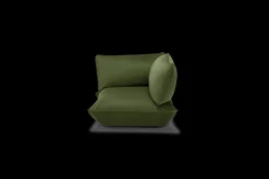 Fatboy Sumo Corner Seat Velvet Corner Seat, vert, 108x108x90 cm