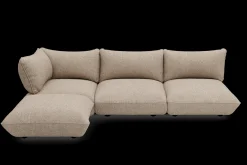 Fatboy Sumo Corner Sofa Boucle Melange Canapé modulaire d’intérieur, 301x108x90 cm