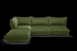 Fatboy Sumo Corner Sofa Velvet Canapé modulaire d’intérieur, 301x108x90 cm