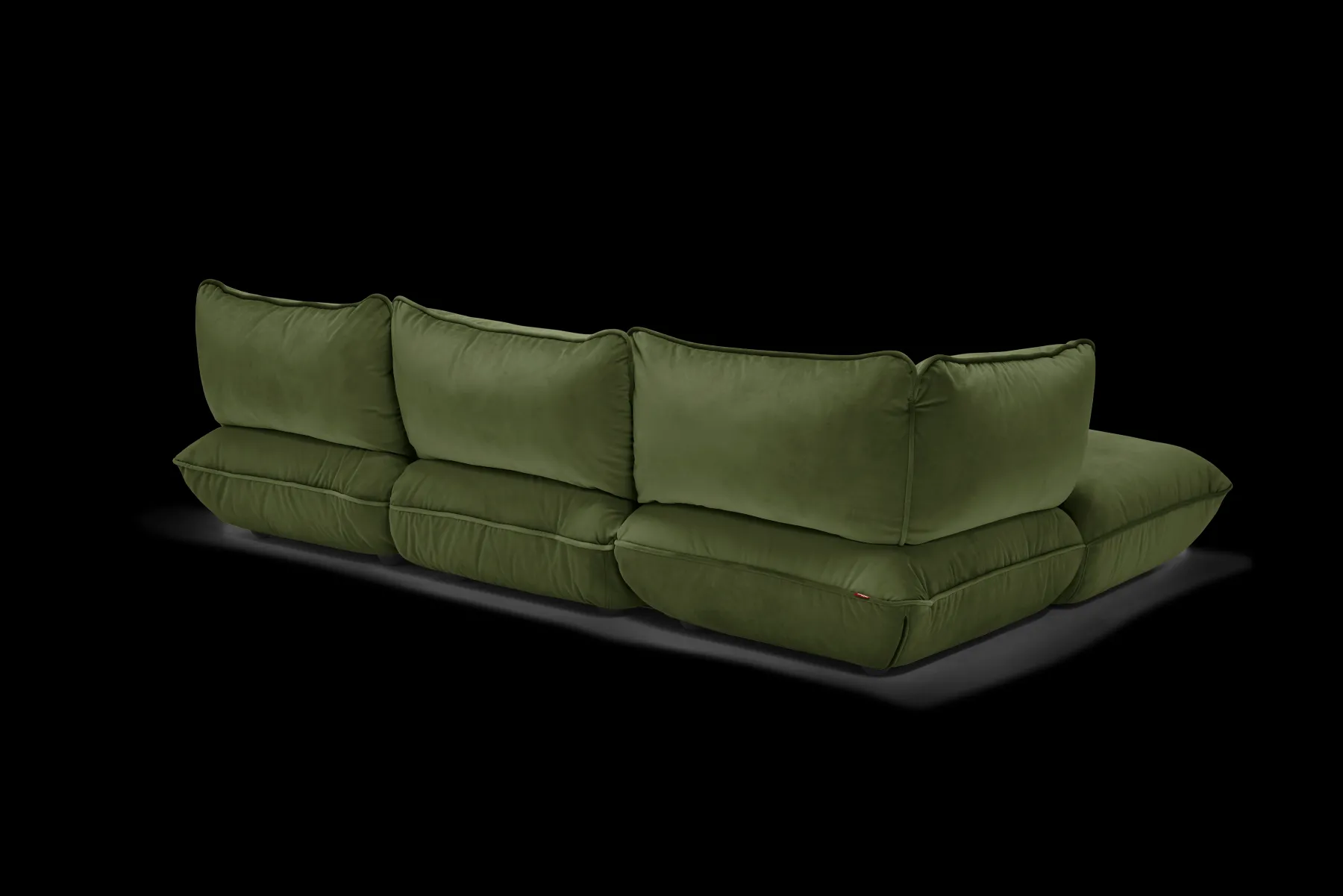 Fatboy Sumo Corner Sofa Velvet Canapé modulaire d’intérieur, 301x108x90 cm