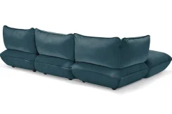 Fatboy Sumo Corner Sofa Velvet Canapé modulaire d’intérieur, 301x108x90 cm