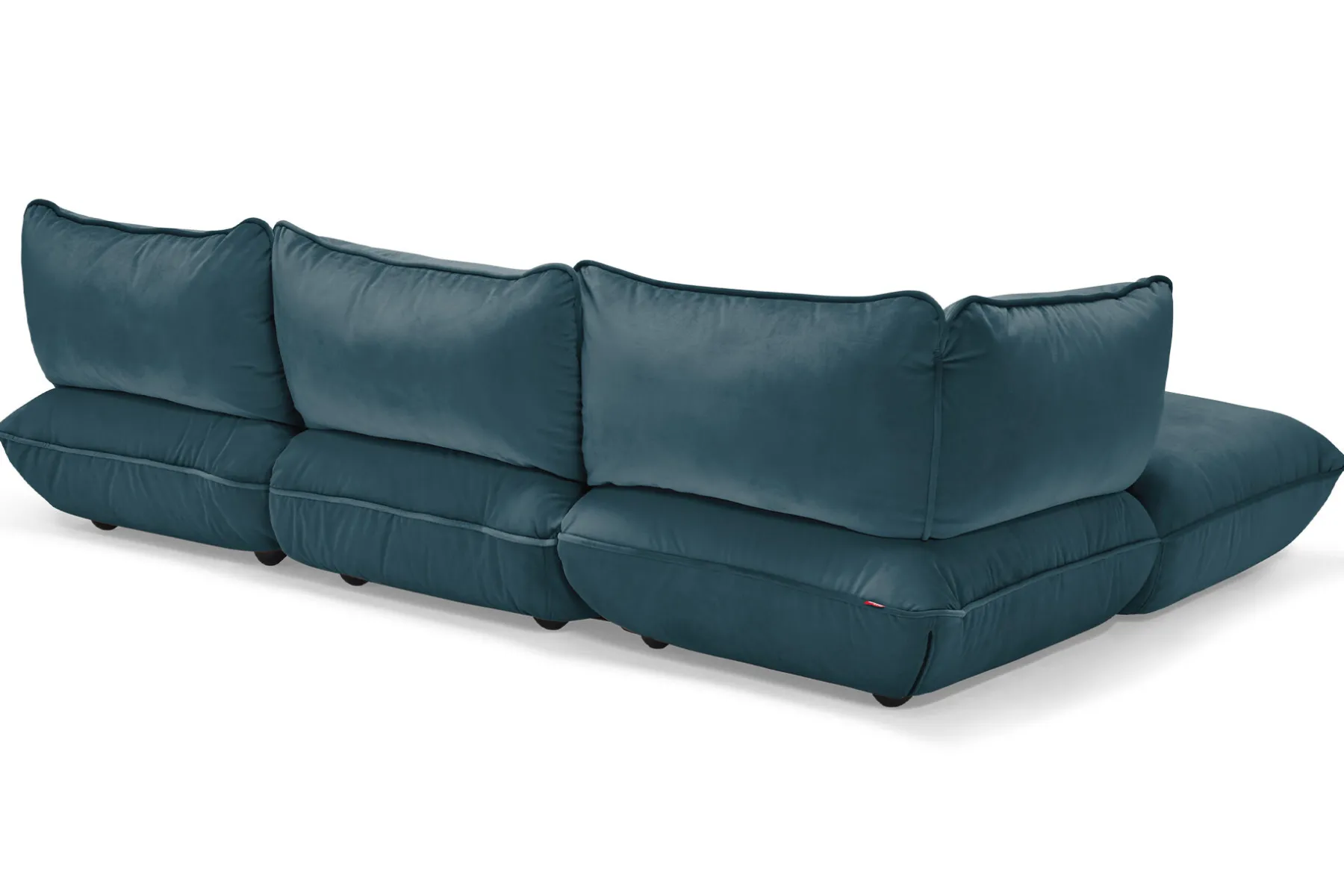 Fatboy Sumo Corner Sofa Velvet Canapé modulaire d’intérieur, 301x108x90 cm