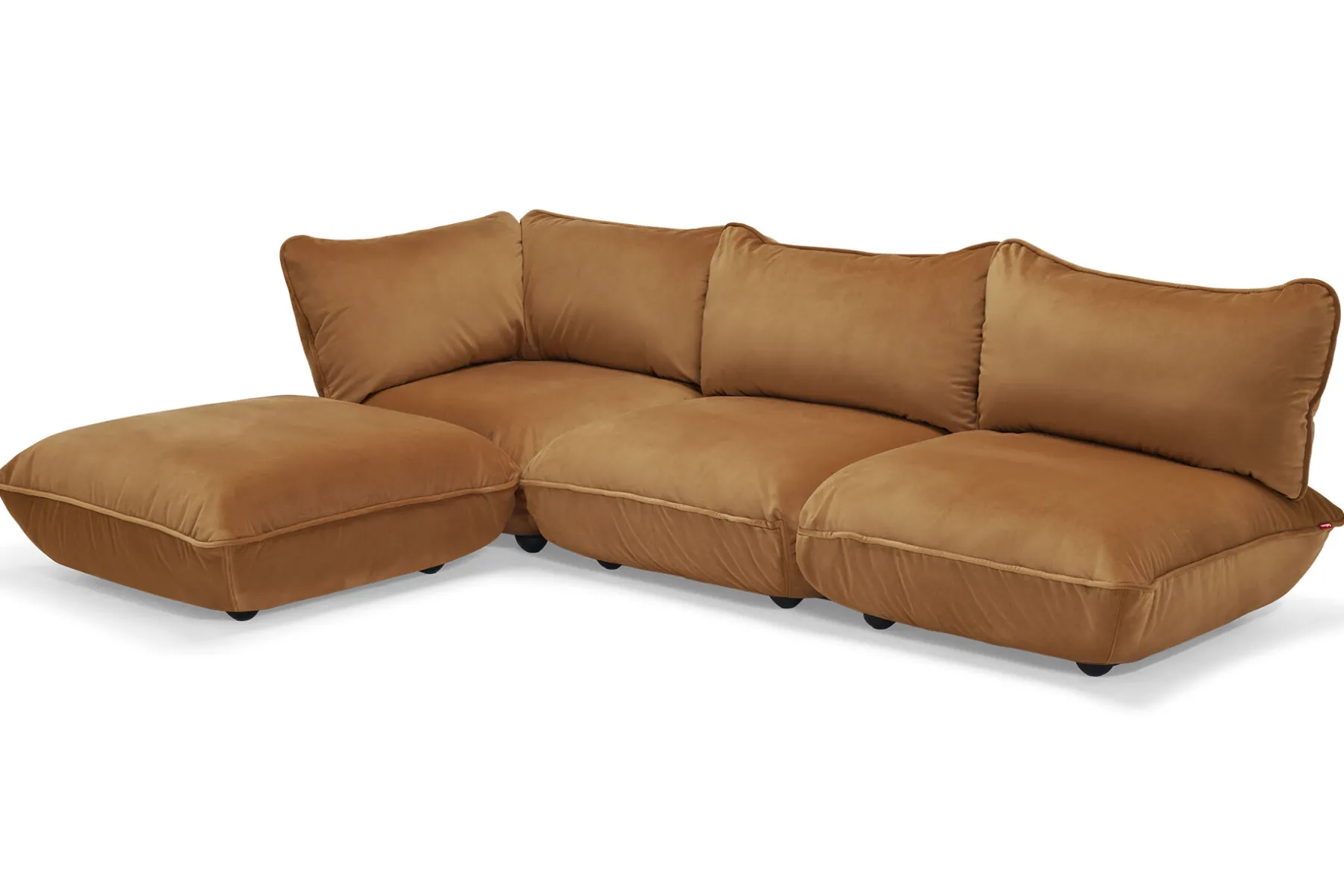 Fatboy Sumo Hocker Velvet Hocker, marron, 108x108x44 cm