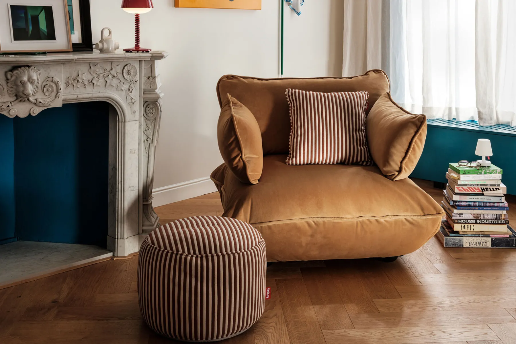 Fatboy Sumo Loveseat Velvet Loveseat, 114x108x90 cm