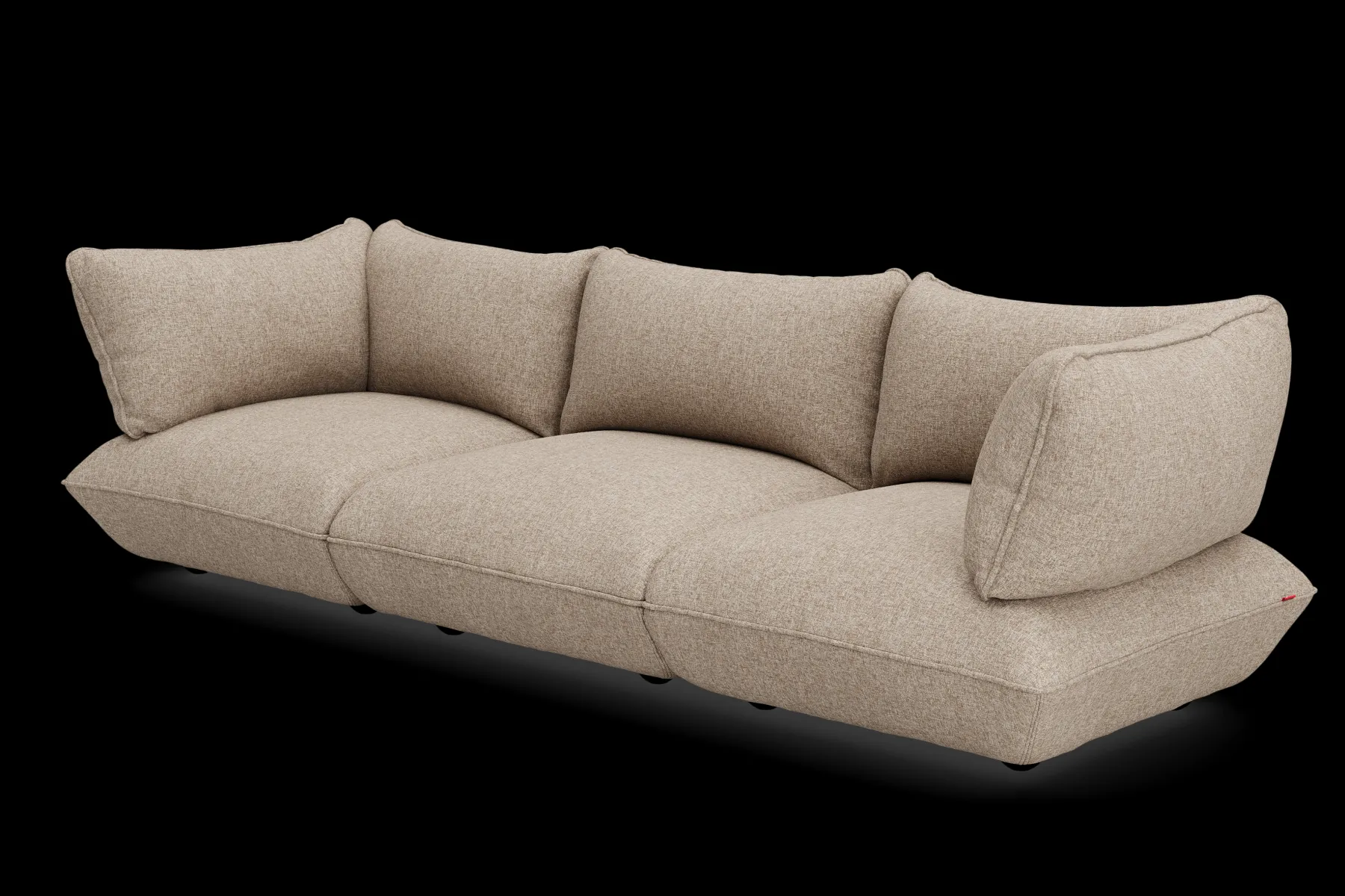 Fatboy Sumo Sofa Grand Boucle Melange Canapé modulaire d’intérieur, 301x108x90 cm