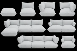 Fatboy Sumo Sofa Grand Boucle Melange Canapé modulaire d’intérieur, 301x108x90 cm