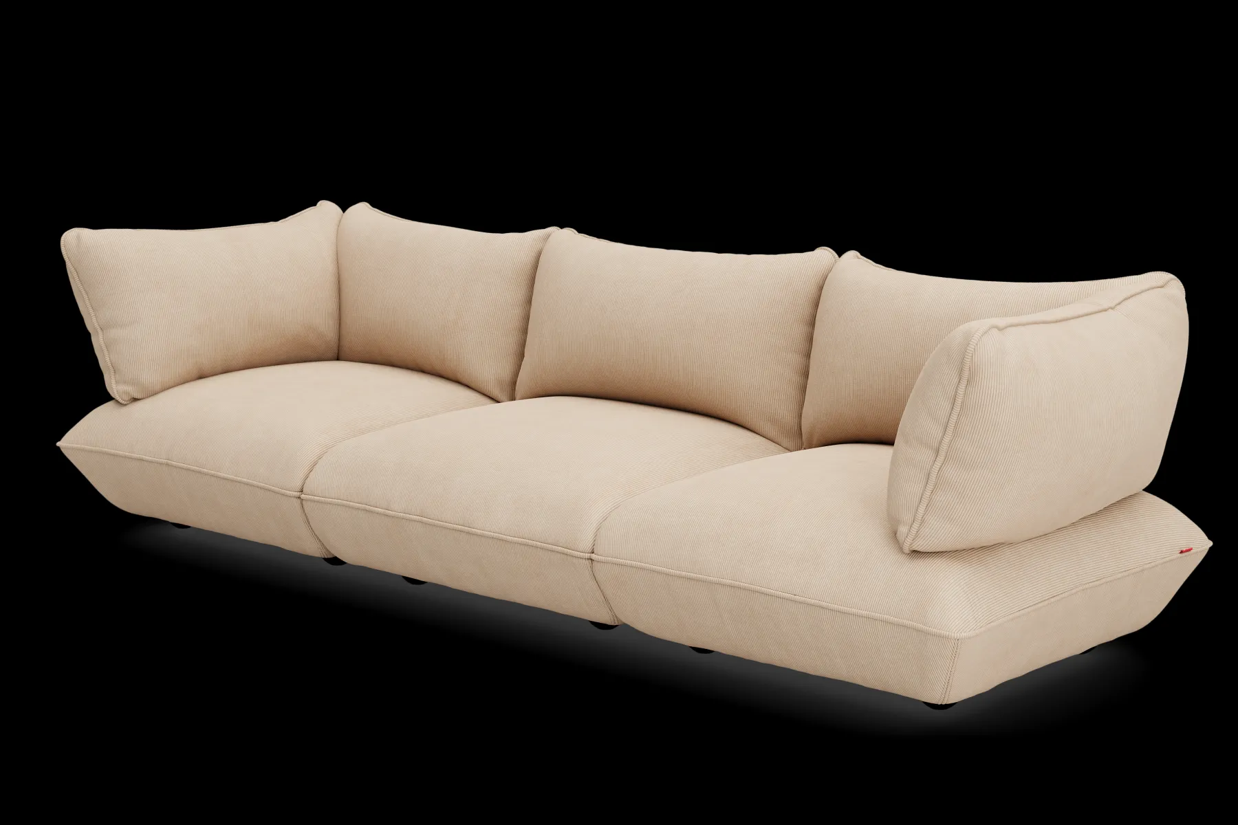 Fatboy Sumo Sofa Grand Cord Canapé modulaire d’intérieur, 301x108x90 cm