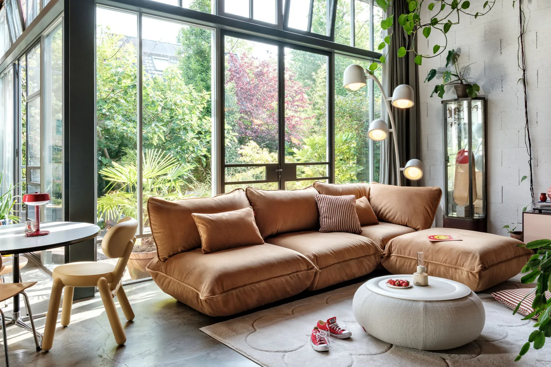 Fatboy Sumo Sofa Grand Velvet Canapé modulaire d’intérieur, 301x108x90 cm