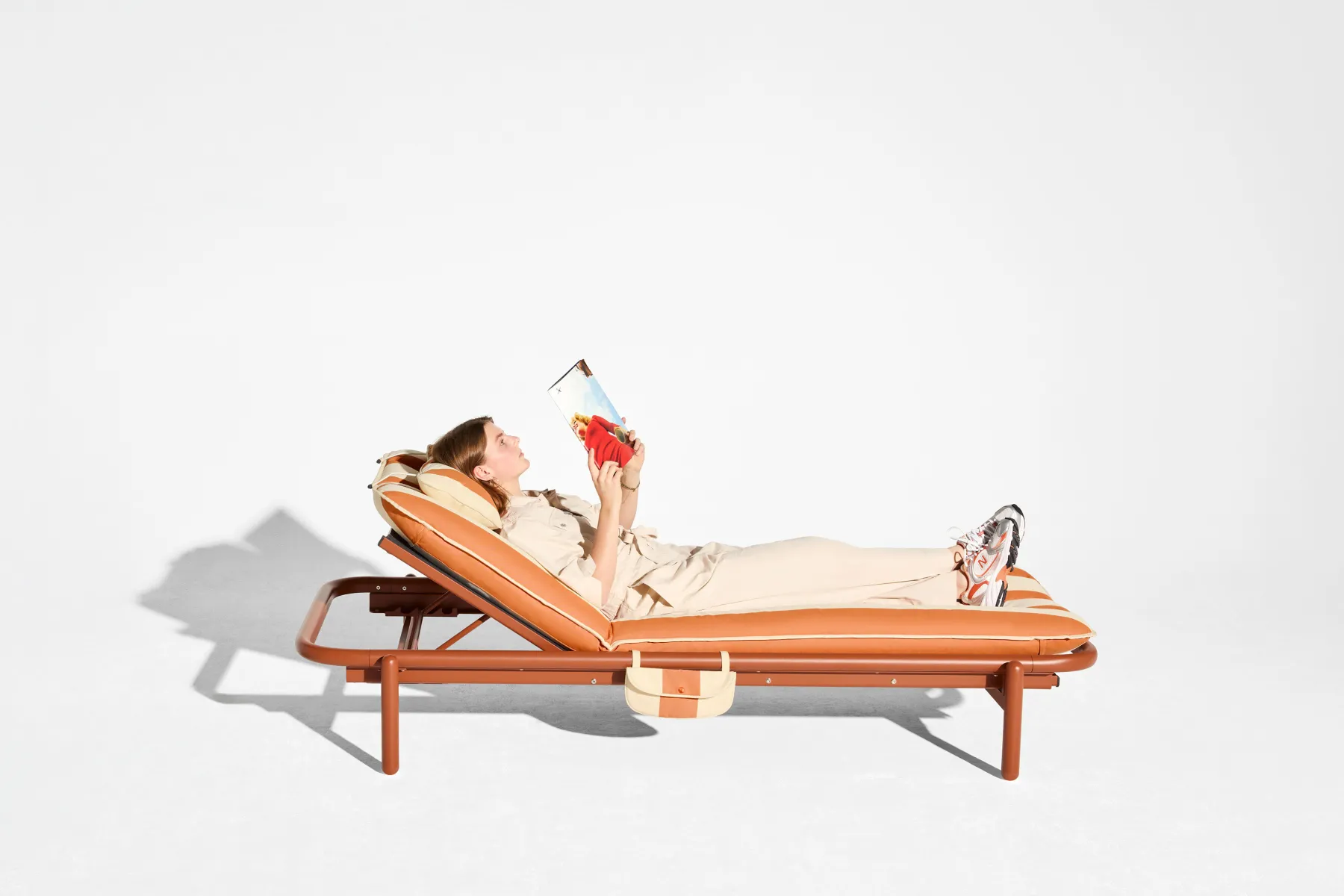 Fatboy Sunbun Daybed Daybed d’extérieur, beige, 212x97x39 cm
