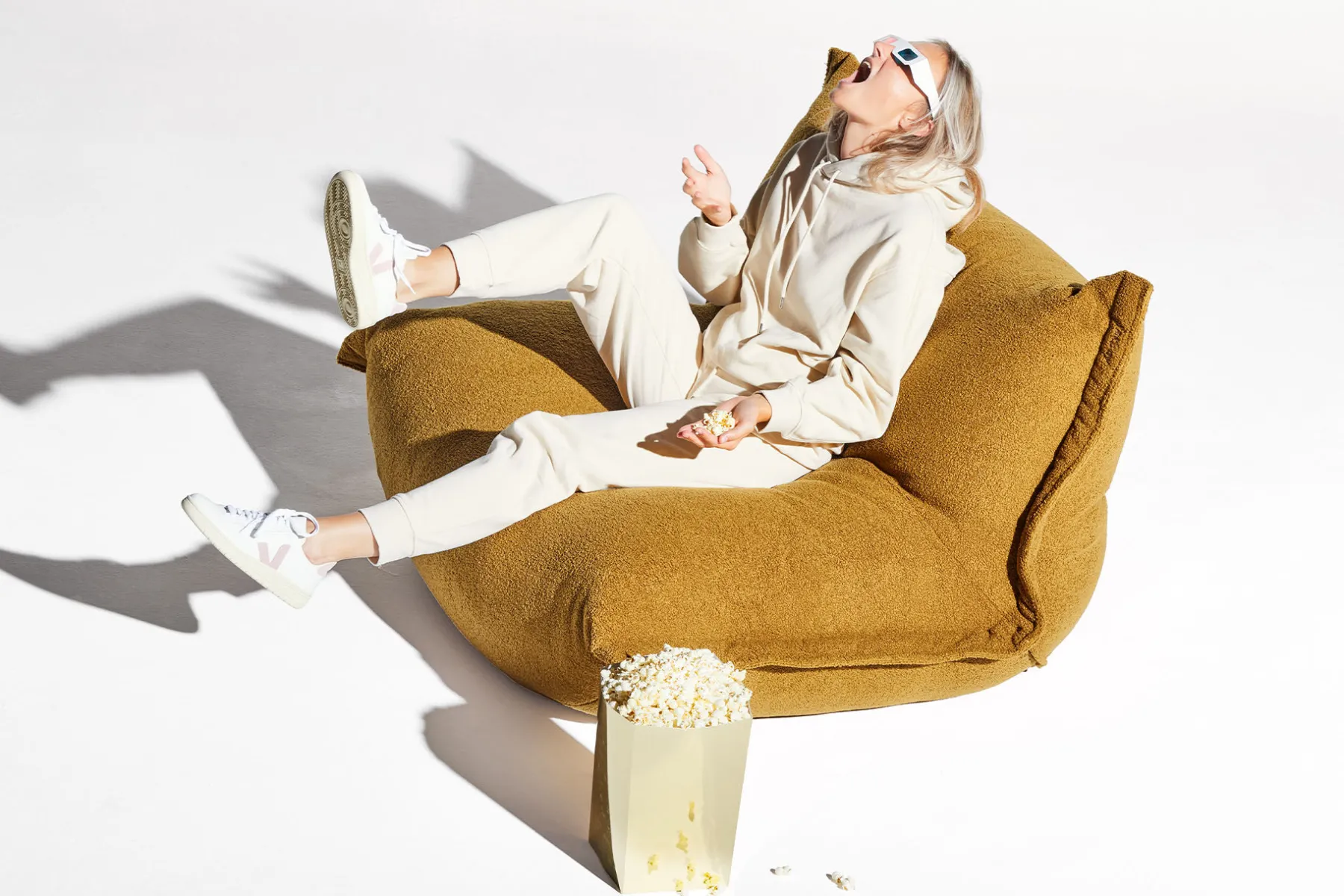 Fatboy the BonBaron Sherpa Fauteuil lounge, or, 120x120x75 cm
