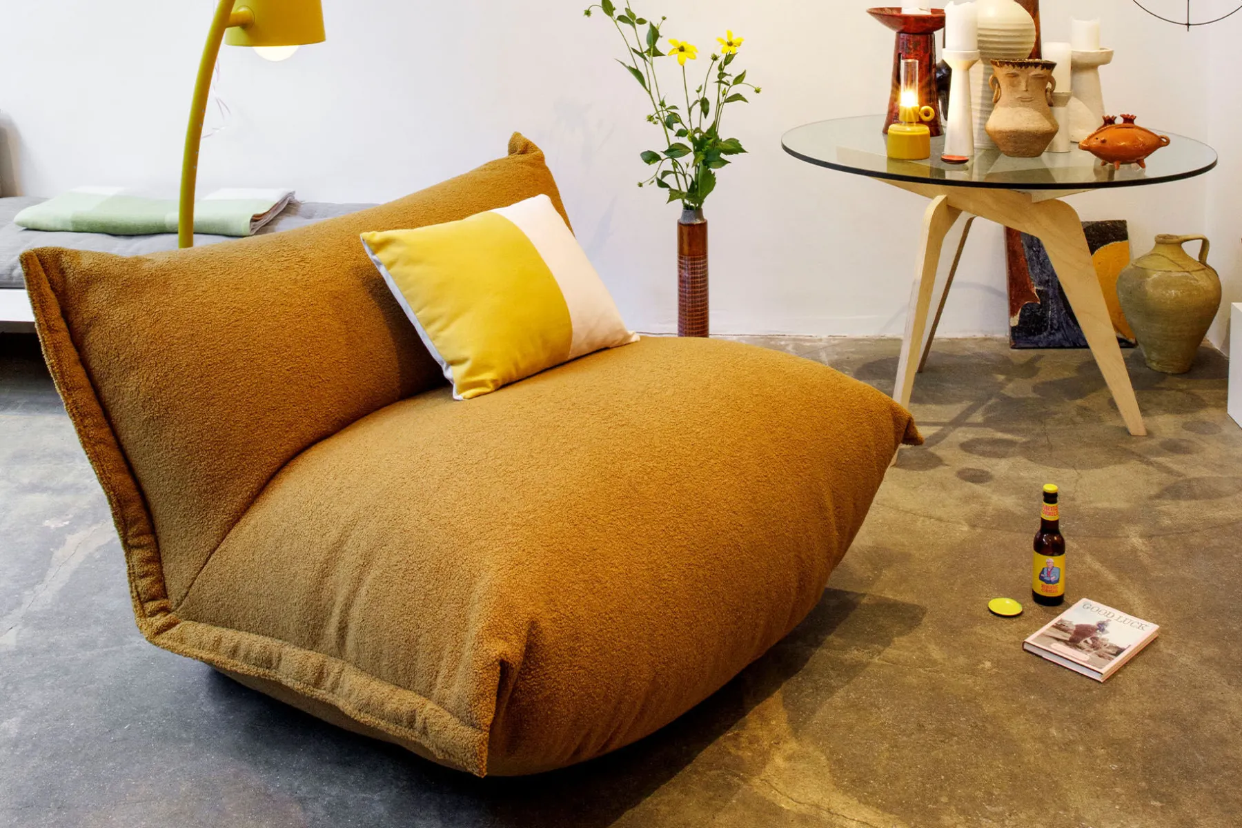 Fatboy the BonBaron Sherpa Fauteuil lounge, or, 120x120x75 cm