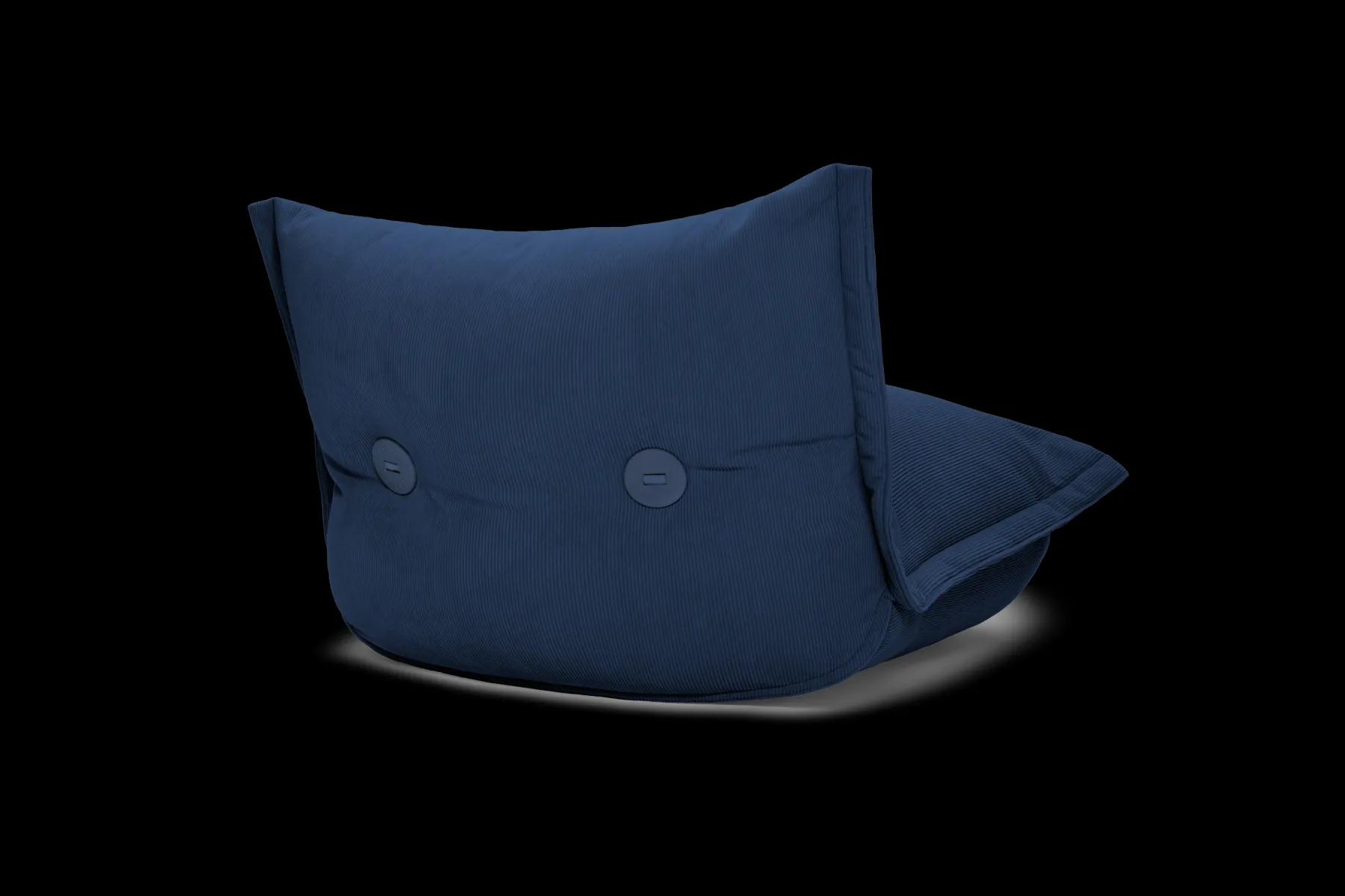 Fatboy the BonBaron Slim Cord Fauteuil lounge, bleu, 102x85x75 cm